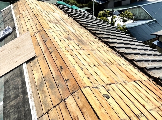 北九州市の屋根葺き替え工事の工程