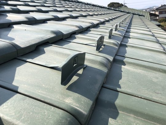 匠エージェントによる洋瓦の葺き替え完了後。一級かわらぶき技能士が監理した、耐震・防災に強い仕上がり。