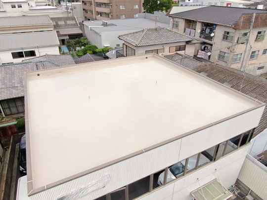 北九州市内の法人社屋における屋上防水工事のアフター写真